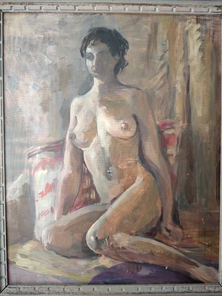 Nu assis  art collectible - Main Image 2