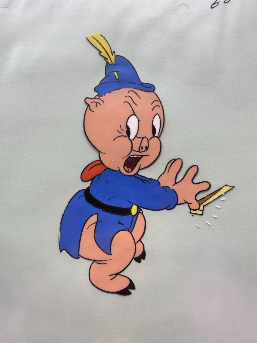 Porky Pig Production Cel  art collectible - Main Image 3