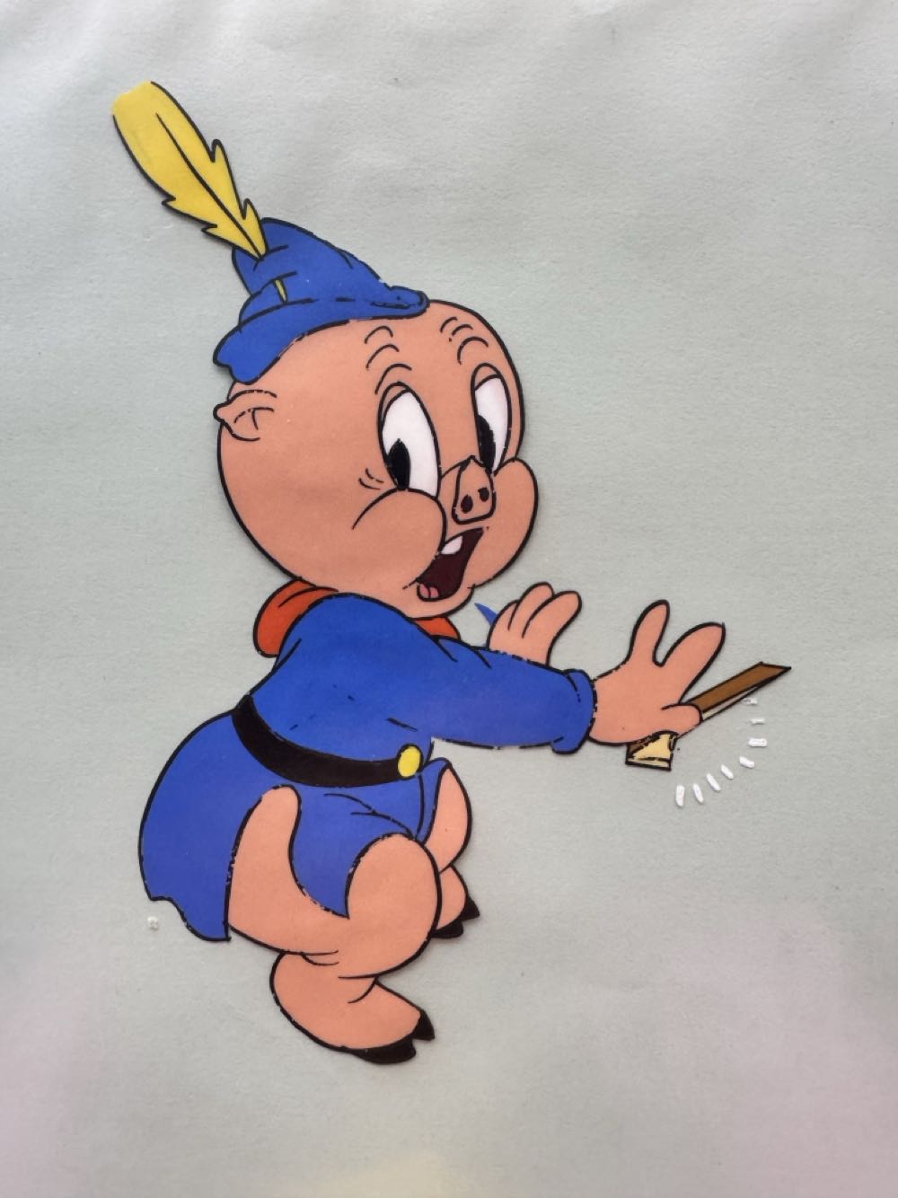 Porky Pig Production Cel  art collectible - Main Image 4