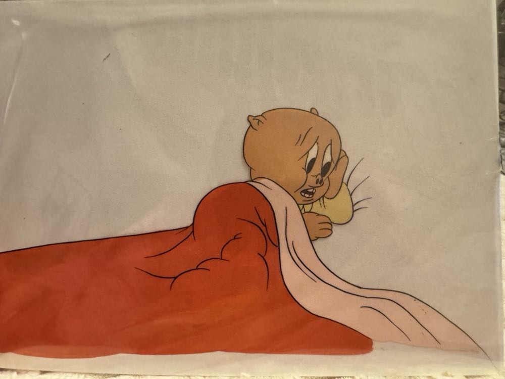 Porky Pig Production Cel  art collectible - Main Image 2