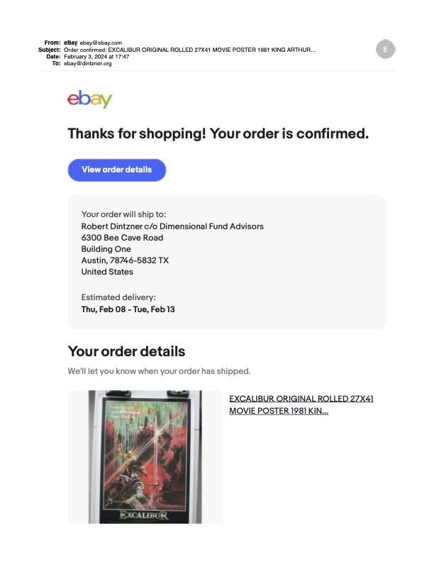 Excalibur - Bob Peak art collectible - Main Image 2