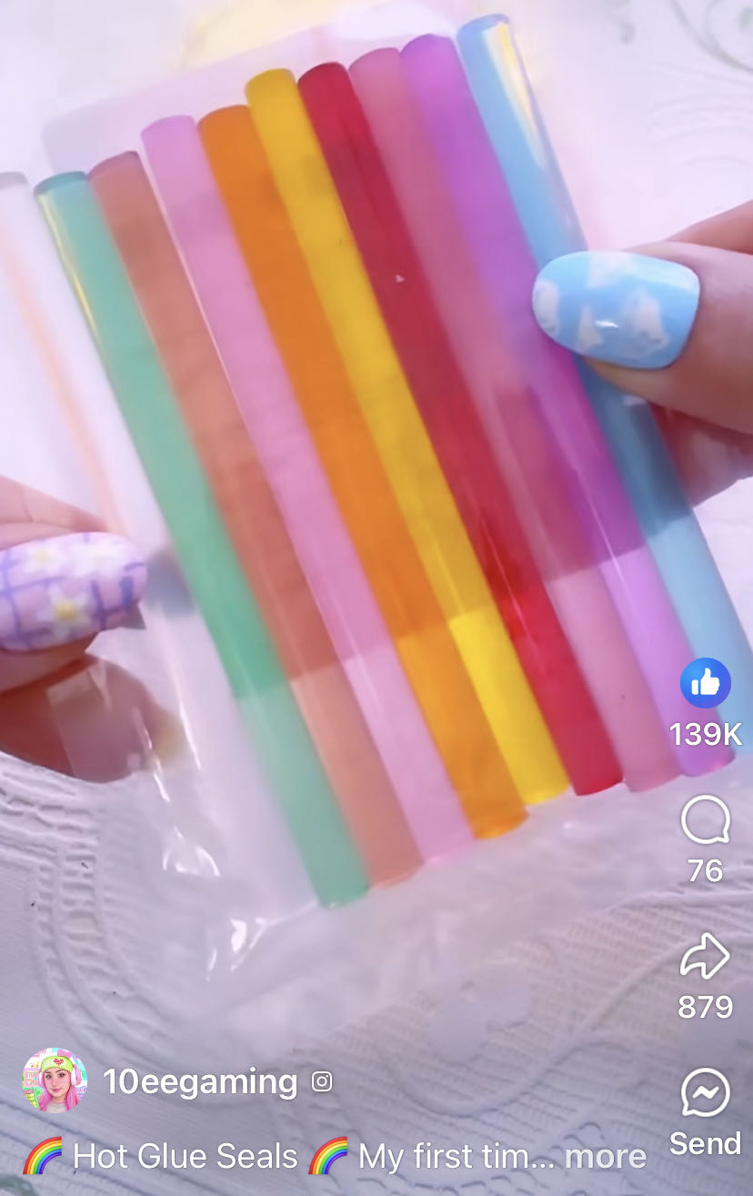 Wax Seal with Hot Glue  art collectible - Main Image 2