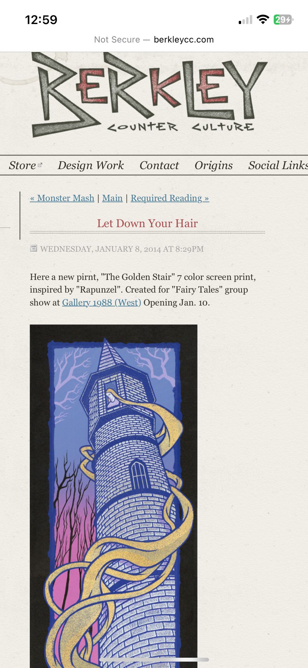 The Golden Stair - Jeremy Berkley art collectible - Main Image 2