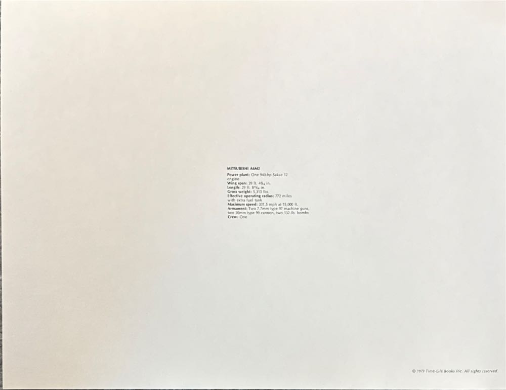 Mitsubishi A6M2 - Time life books art collectible - Main Image 2