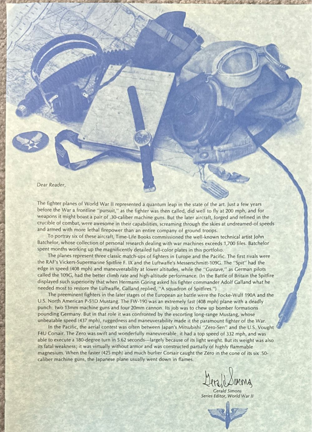 Mitsubishi A6M2 - Time life books art collectible - Main Image 3