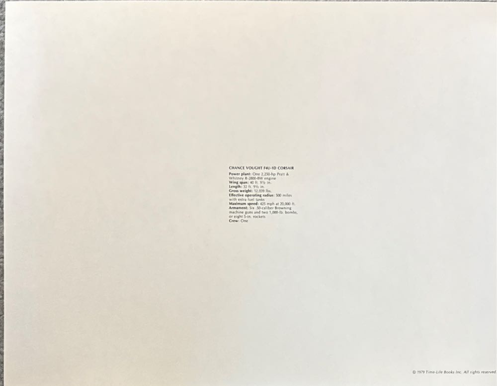 Chance Vought F4U-1D Corsair - Time life books art collectible - Main Image 2