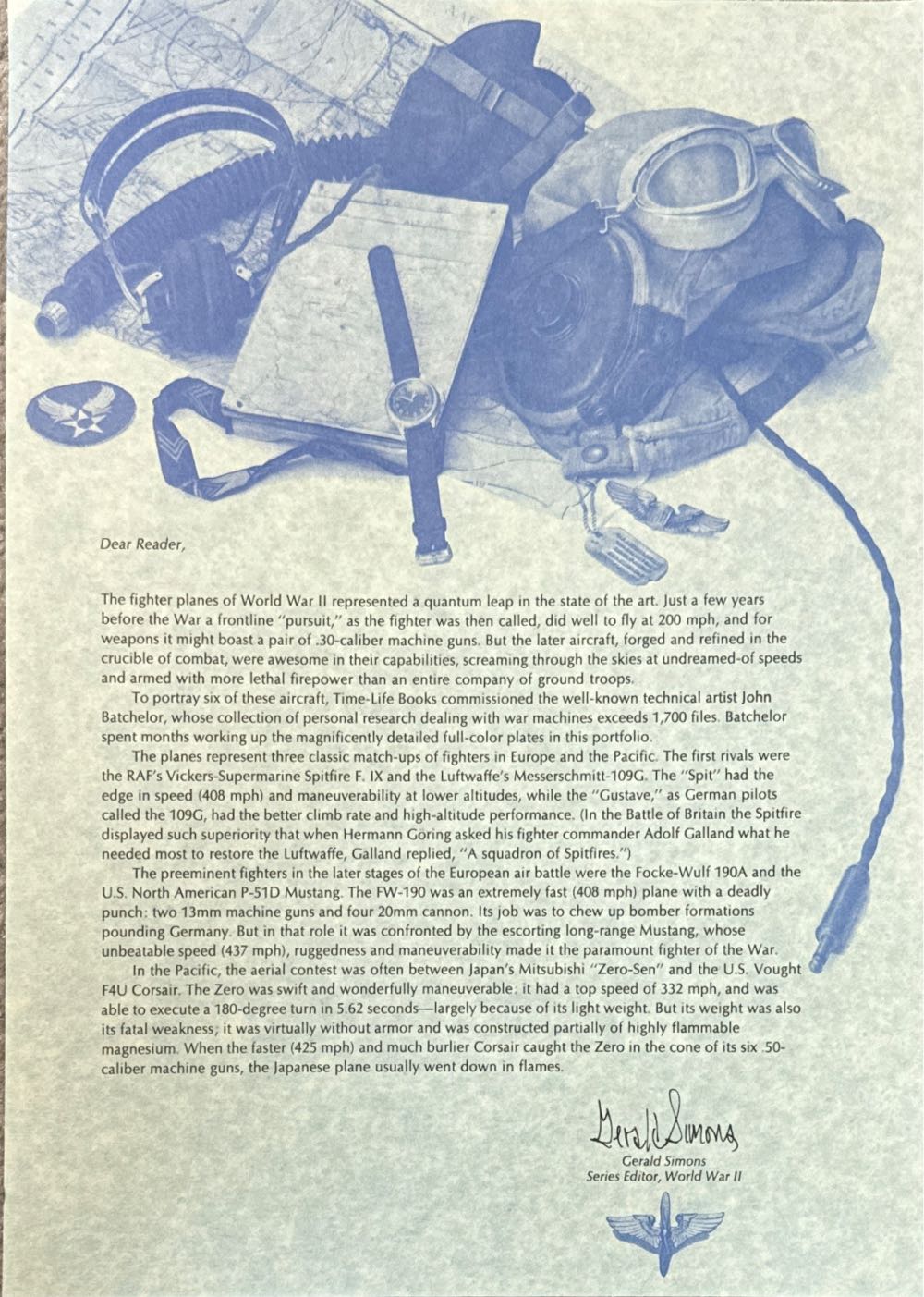 Chance Vought F4U-1D Corsair - Time life books art collectible - Main Image 3