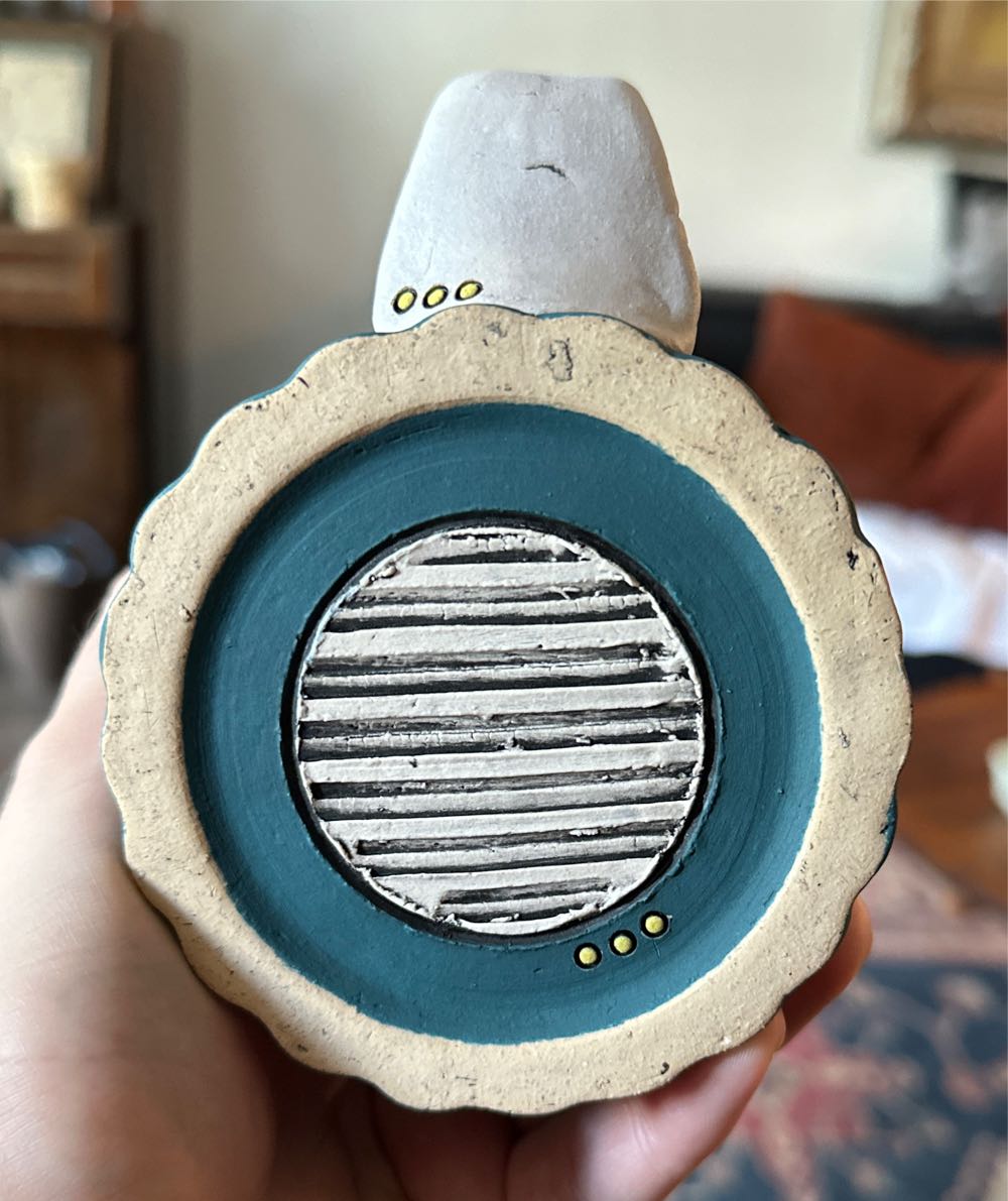 Tall Blue Ombre Mug - Eric Beavers art collectible - Main Image 4