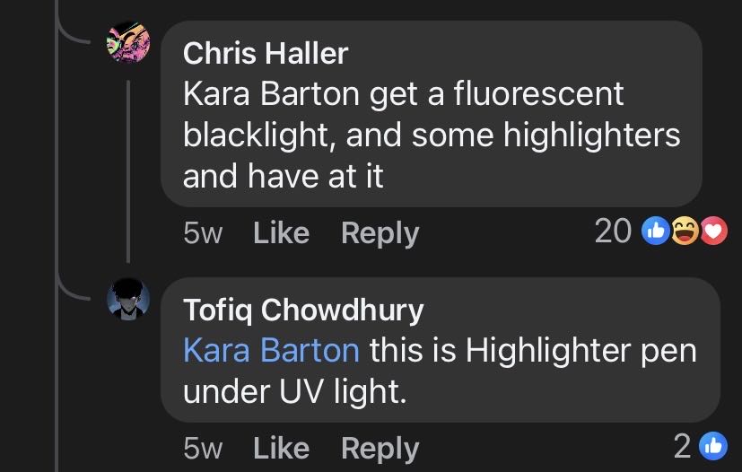 UV Neon Highlighter Pen Under Blacklight  art collectible - Main Image 2