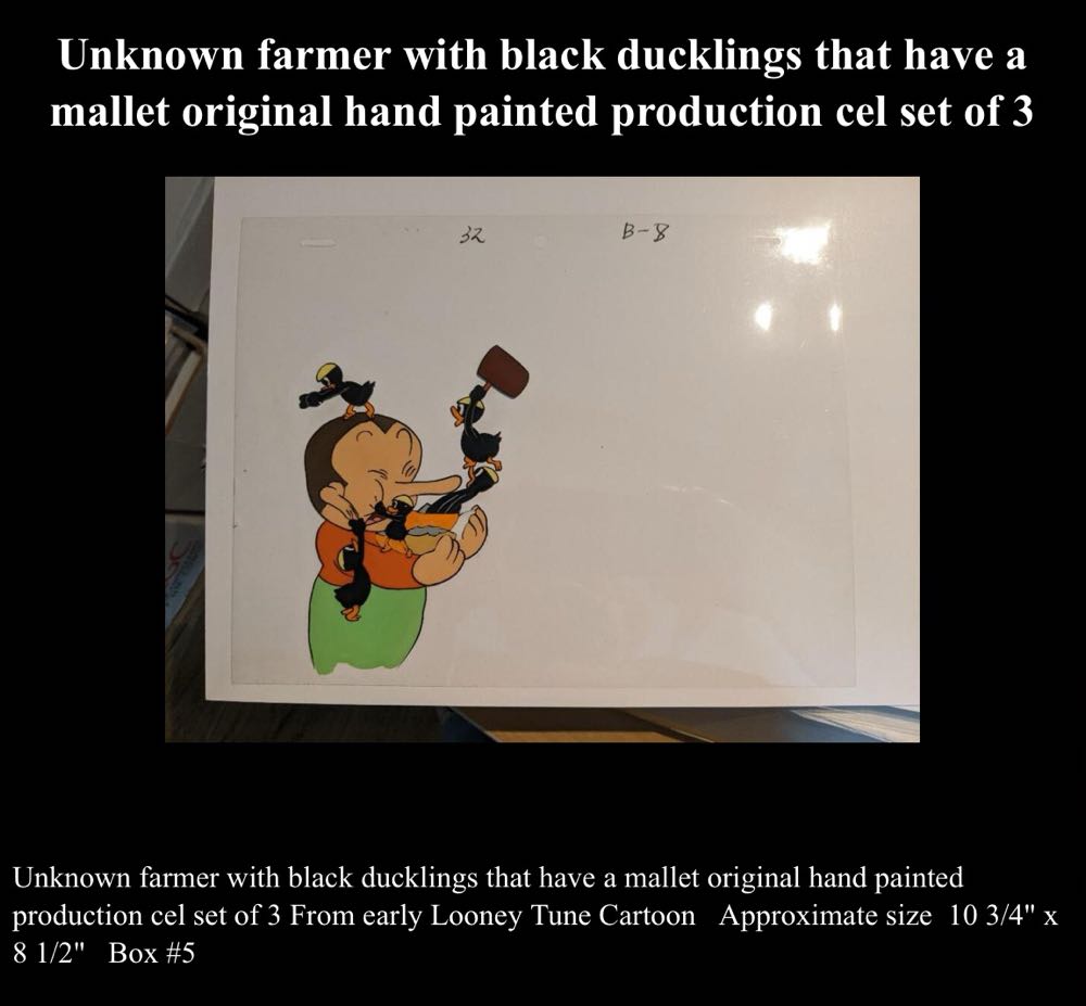 Porky Pig And Daffy Production Cels  art collectible - Main Image 3