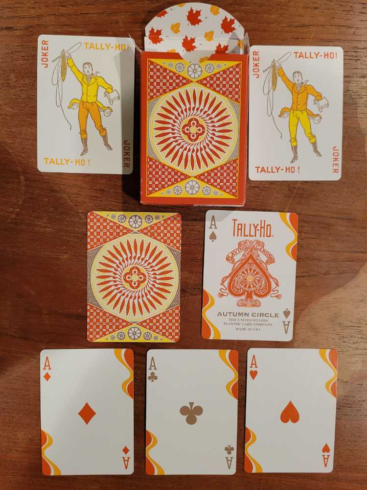 Tally-Ho Autumn Circle Back Orange  art collectible [Barcode 073854093733] - Main Image 3