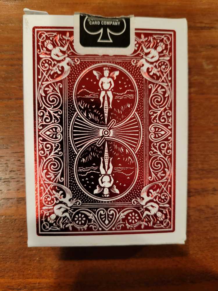 Bicycle Foil Back Crimson  art collectible [Barcode 073854024409] - Main Image 2