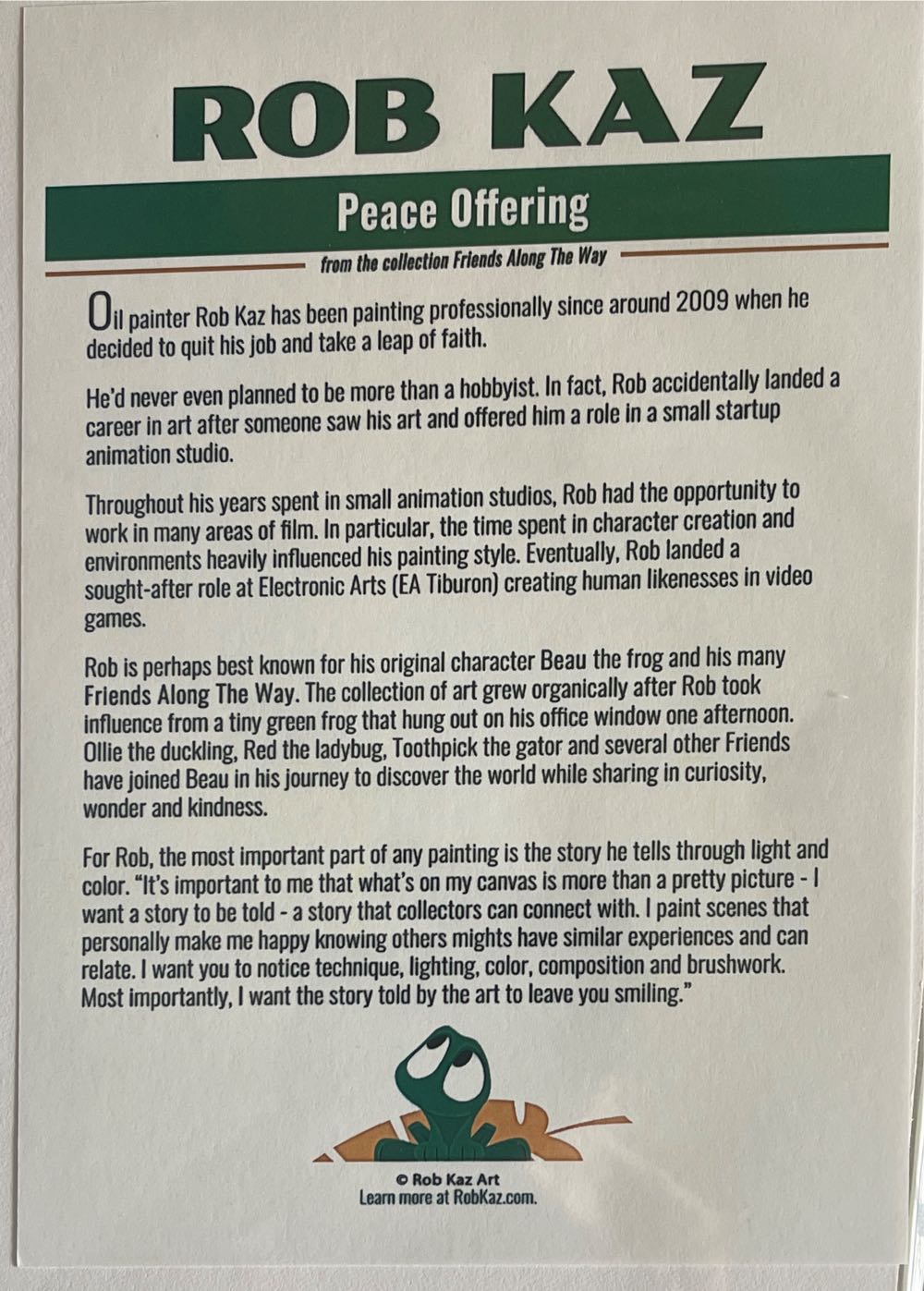 Friends Along The Way - Patiently Waiting - Rob Kaz art collectible - Main Image 2