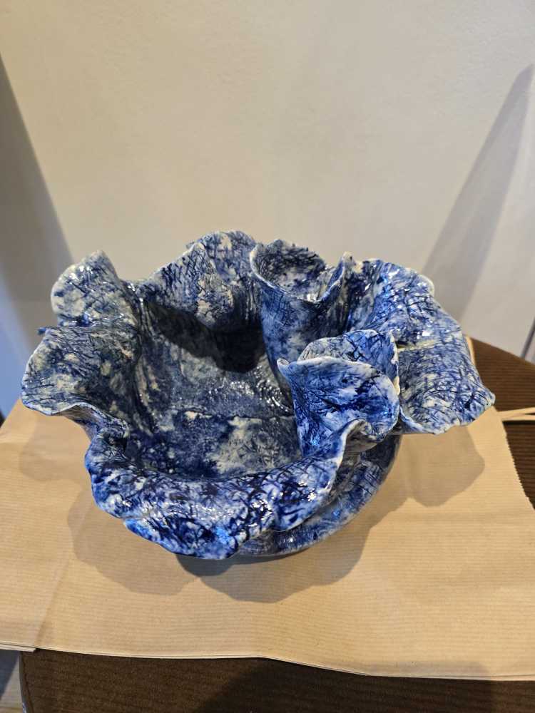 Blue Ceramic - Janet Woodhead art collectible - Main Image 2