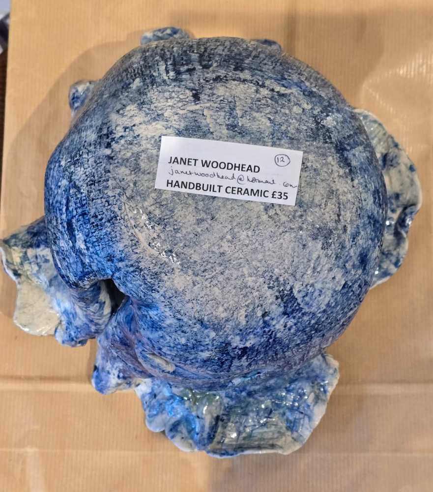 Blue Ceramic - Janet Woodhead art collectible - Main Image 3