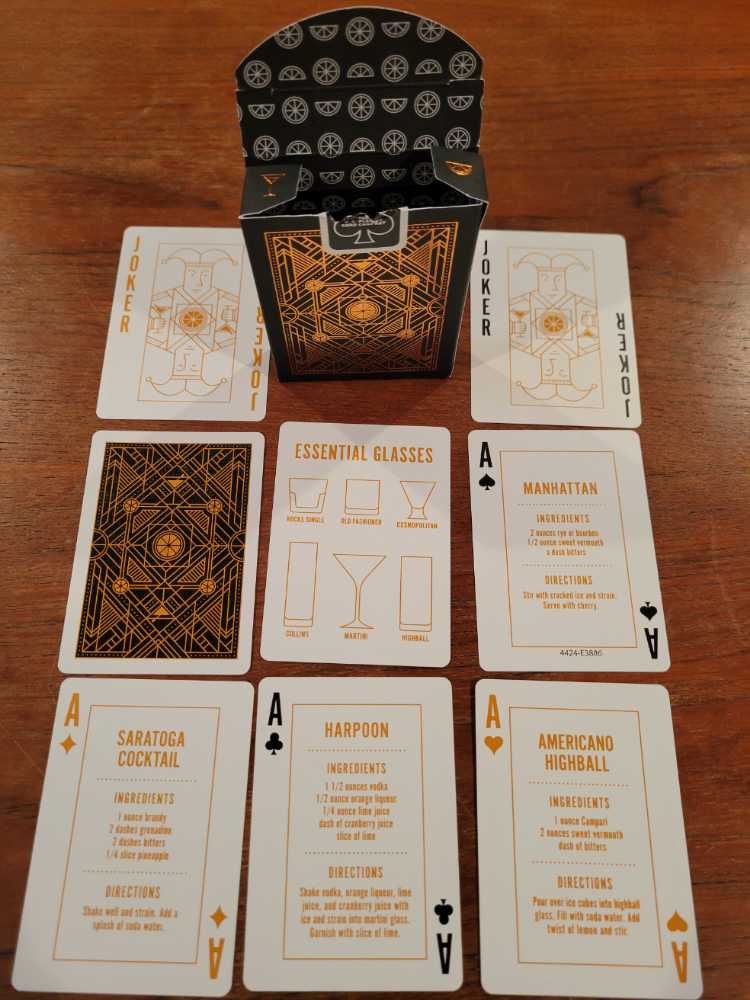 Playing Cards Cocktail Recipes  art collectible [Barcode 073854097908] - Main Image 3