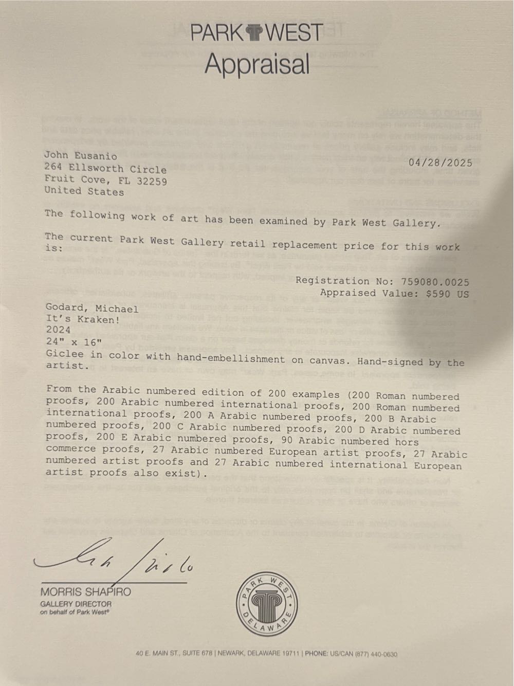 It’s Kraken! - Michael Godard art collectible - Main Image 3