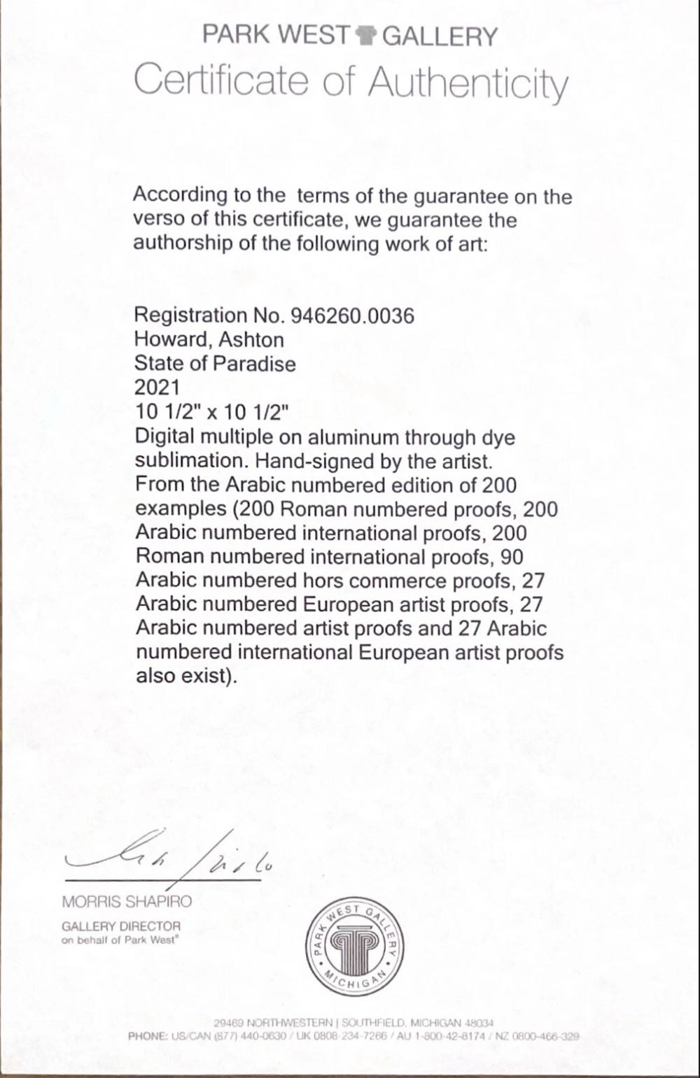 State Of Paradise - Ashton Howard art collectible - Main Image 3