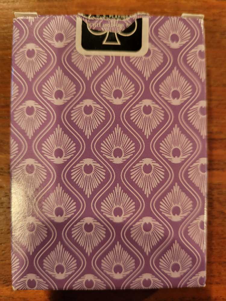 Bicycle Peacock Playing Cards Purple  art collectible [Barcode 073854020807] - Main Image 2
