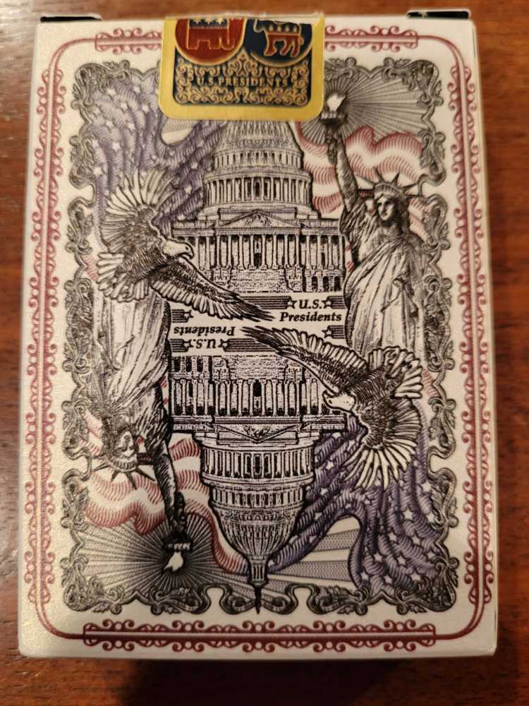 Bicycle U.S. Presidents Playing Cards Red - Johnny Whaam art collectible [Barcode 073854022887] - Main Image 2
