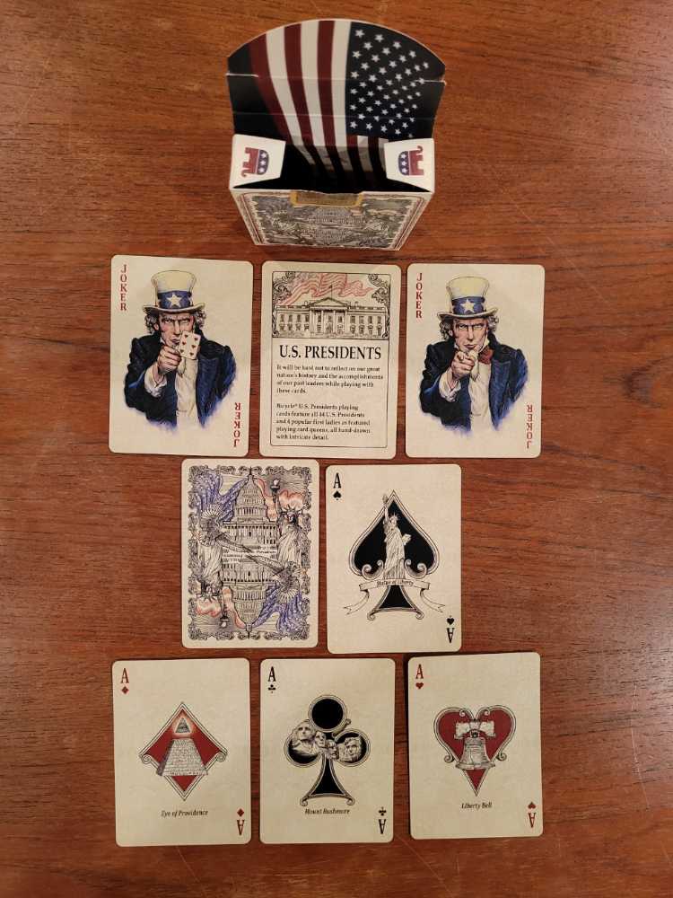 Bicycle U.S. Presidents Playing Cards Red - Johnny Whaam art collectible [Barcode 073854022887] - Main Image 3