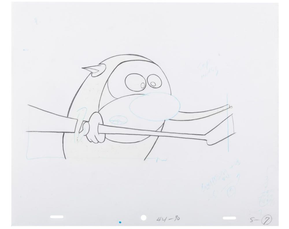 Ren & Stimpy Show Production Cel and Drawing.  art collectible - Main Image 2