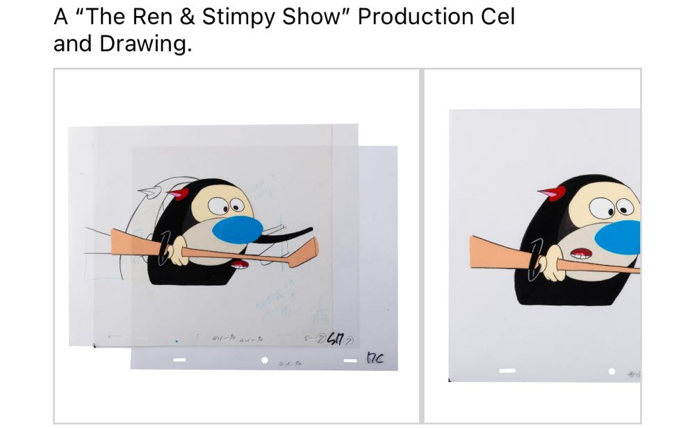 Ren & Stimpy Show Production Cel and Drawing.  art collectible - Main Image 3