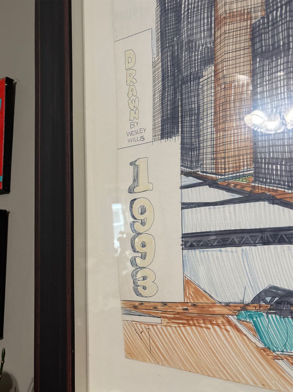 Chicago River-333 Wacker - Wesley Willis art collectible - Main Image 3