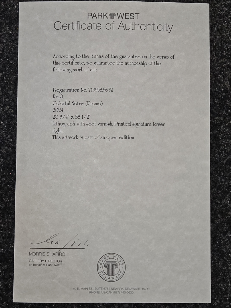 Colorful Notes - KRE8 art collectible - Main Image 2