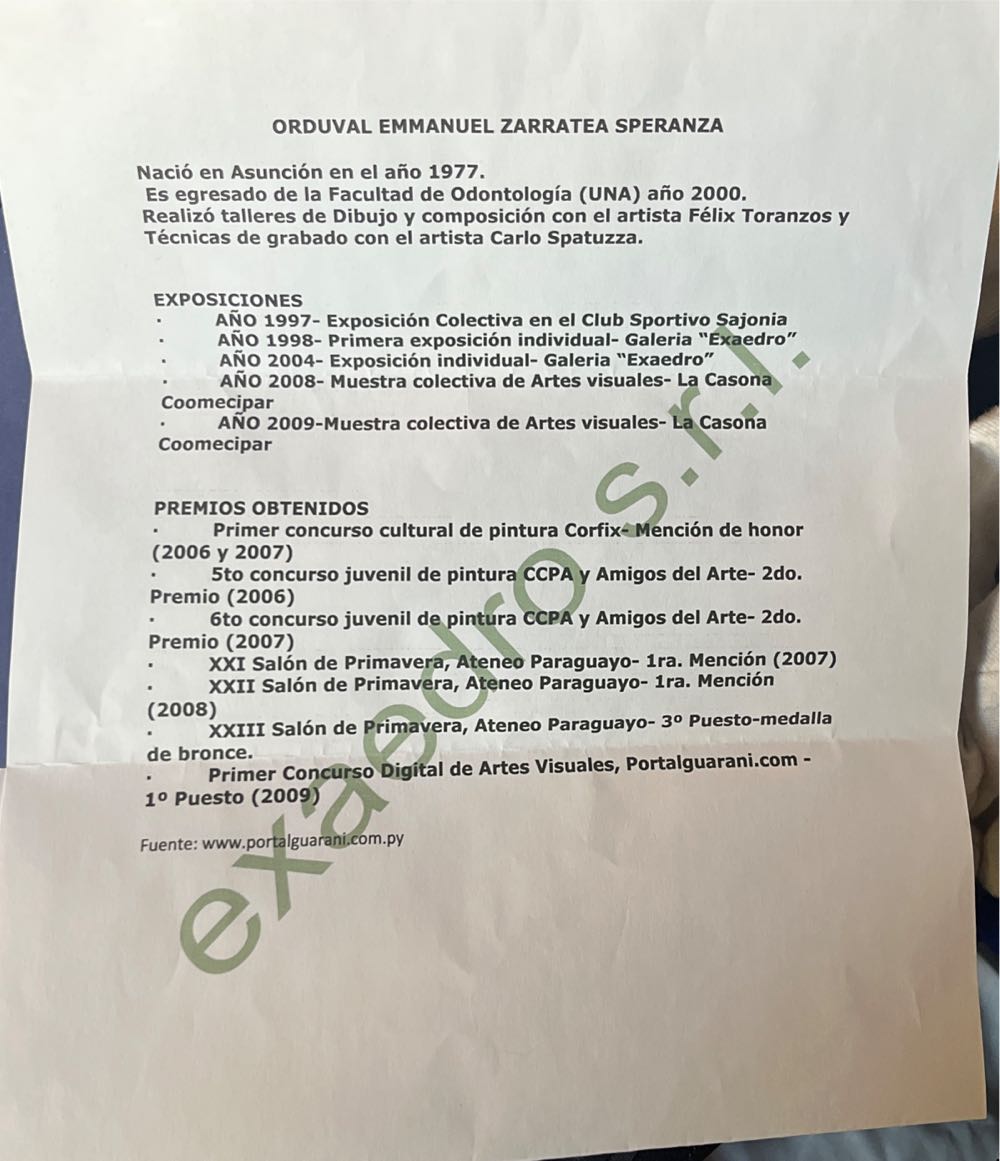 Untitled - Orduval Emmanuel Zarratea Speranza art collectible - Main Image 3