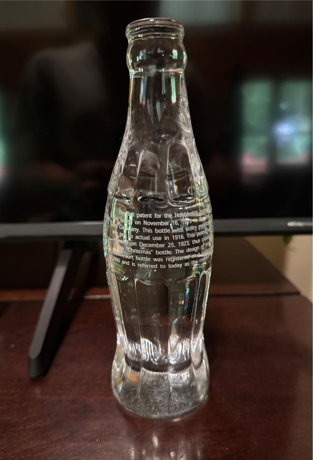 Crystal Coke Bottle  art collectible - Main Image 2