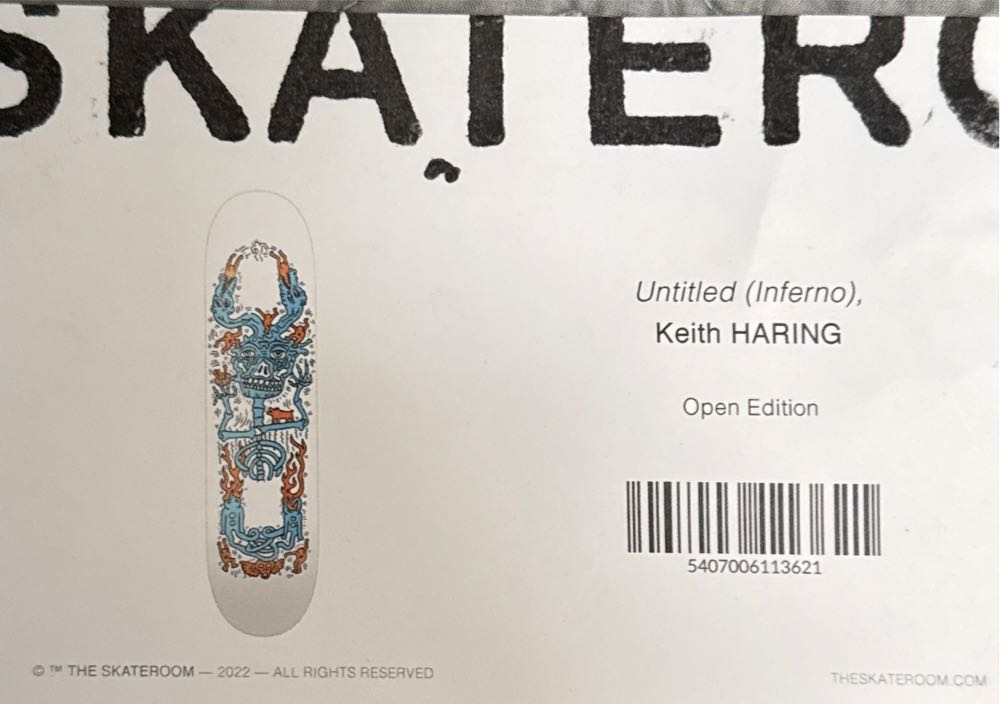 The Skateroom X Keith Haring Untitled (inferno) Deck  art collectible [Barcode 5407006113621] - Main Image 2