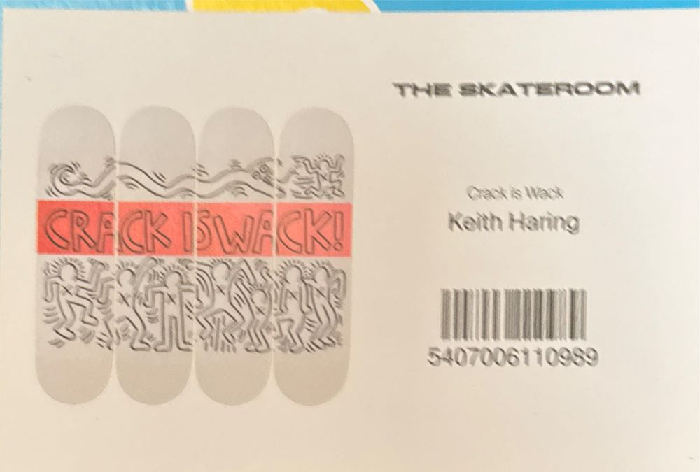 The Skateroom X Keith Haring Crack Is Wack! 4-piece Deck Set  art collectible [Barcode 5407006110989] - Main Image 2