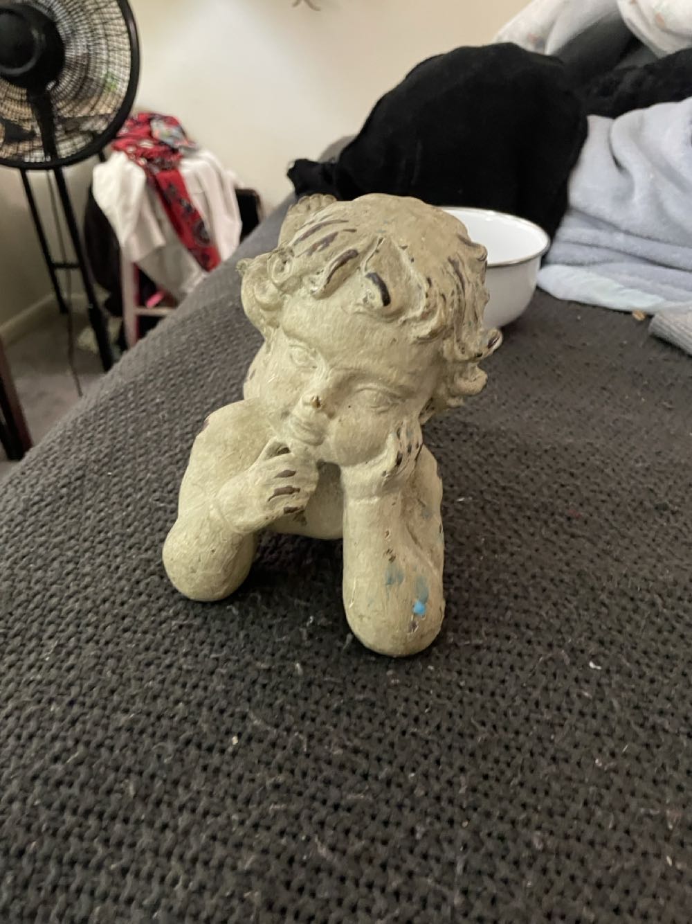 Osterschmuck / Füllhase / Mit Fell