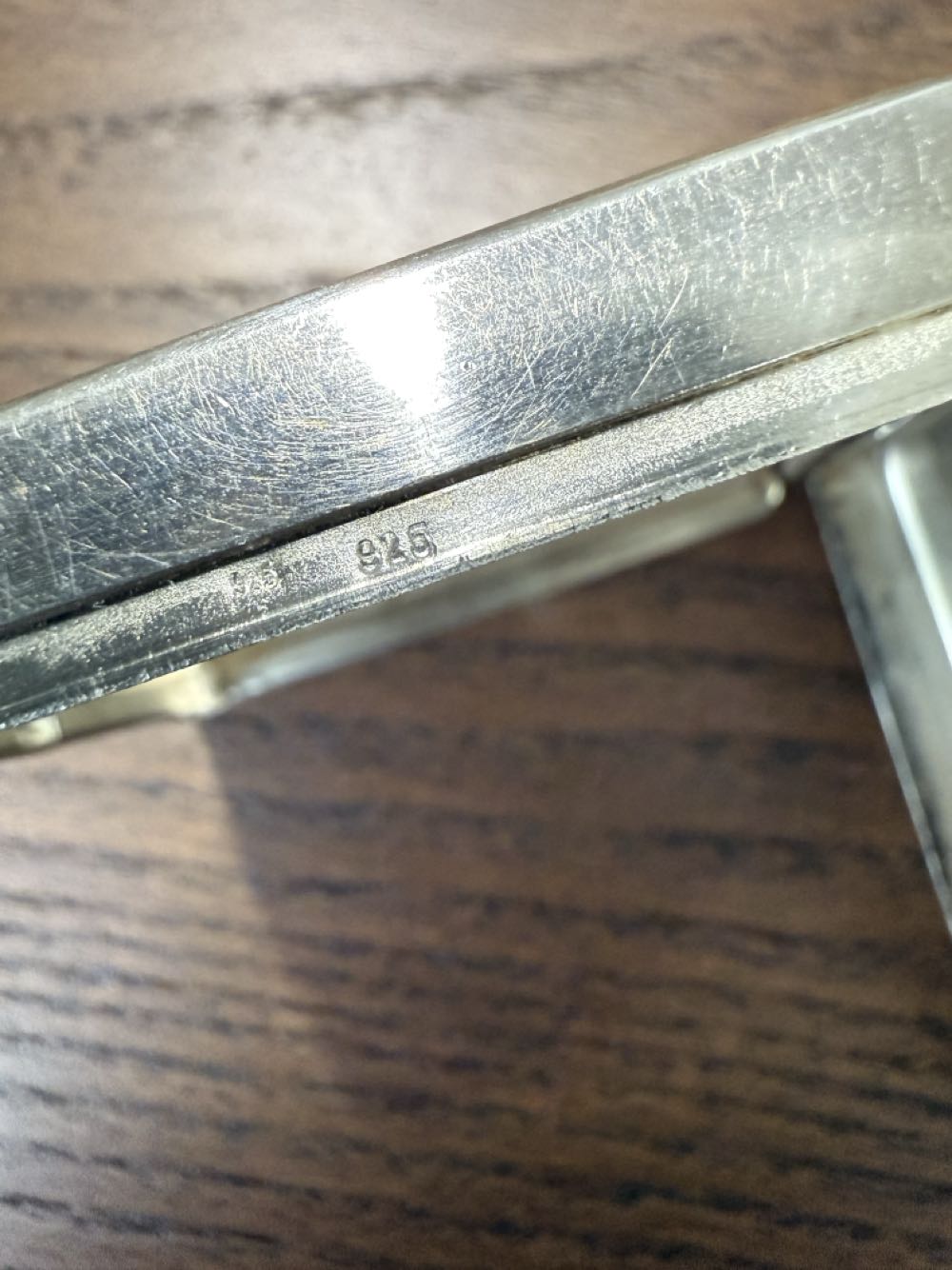 Pillendose rechteckig 925er Silber mit feinen Strukturen  art collectible - Main Image 3