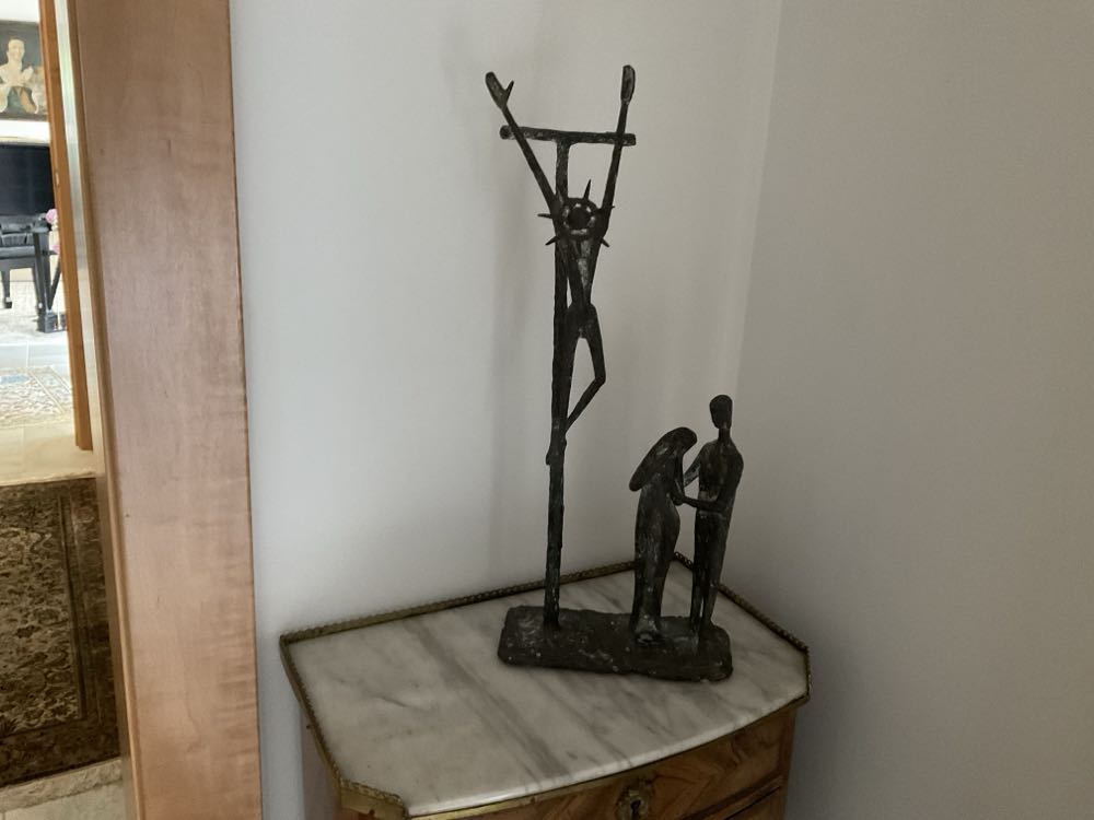 Meissen Blue Onion Tall Handle Coffee Cup With Saucer