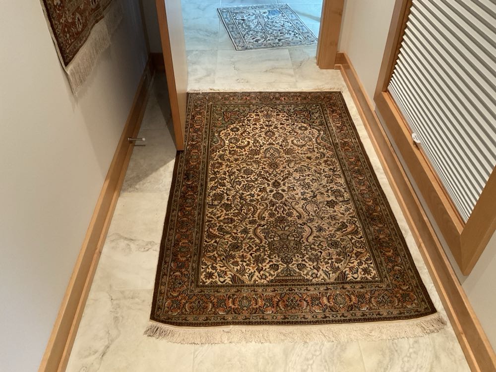 ANTIQUE IRISH BELLEEK Black Mark MASK Pattern Tea Cup & Saucer Set