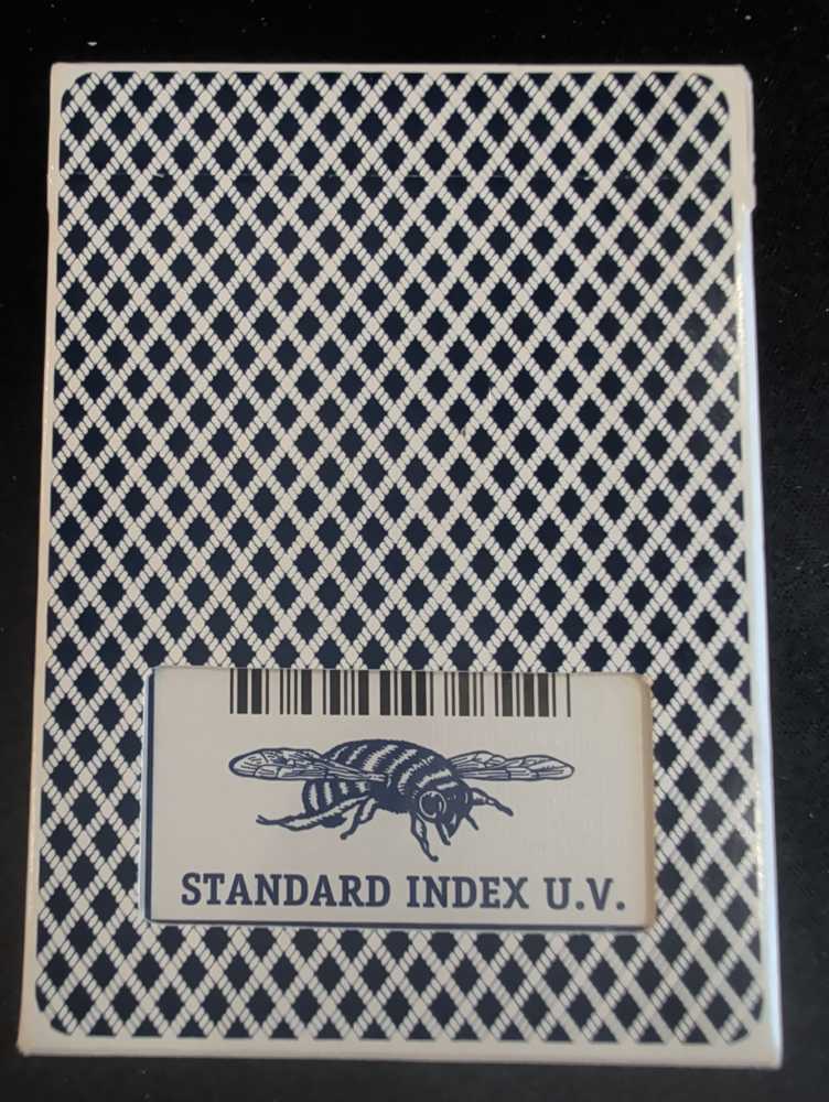 Bee Standard Index U.V. OPENED - USPCC art collectible - Main Image 2
