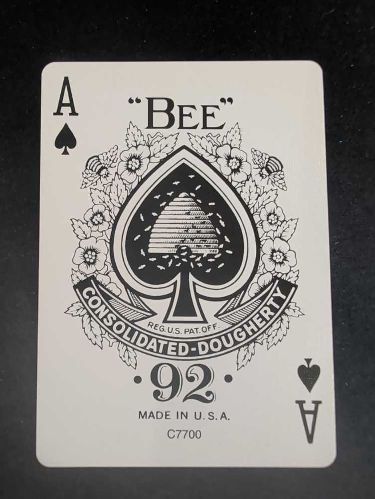 Bee Standard Index U.V. OPENED - USPCC art collectible - Main Image 4