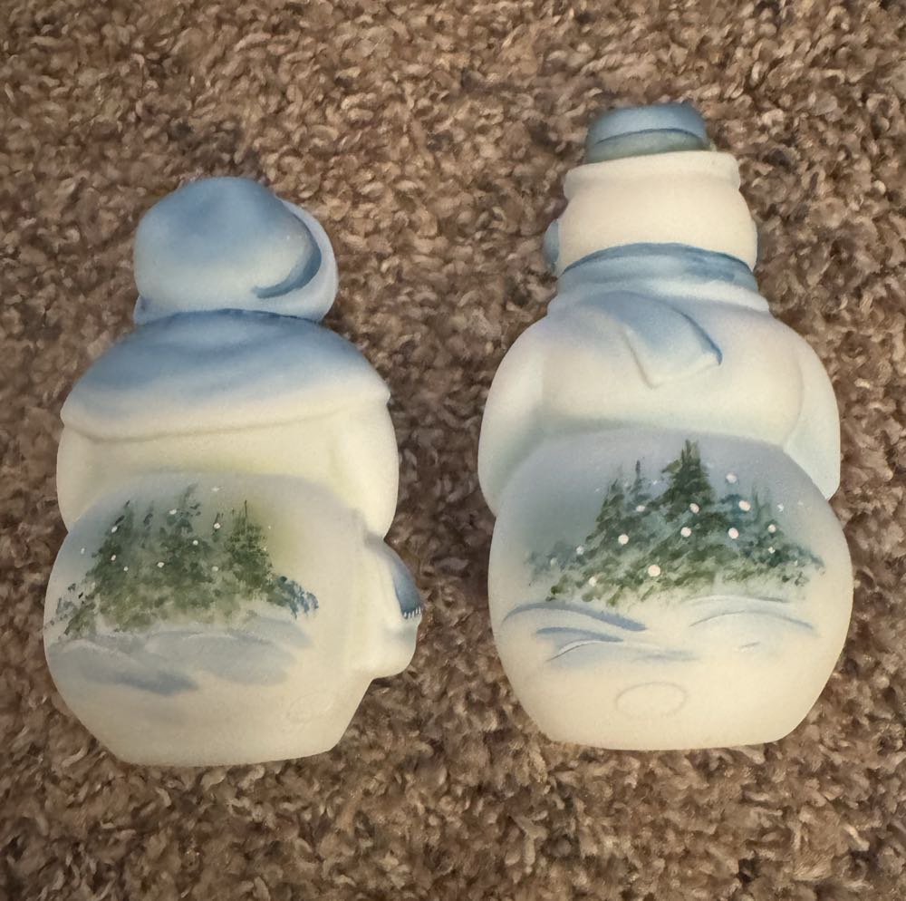 Snowman/Snowlady - Michelle Kibbe art collectible - Main Image 2