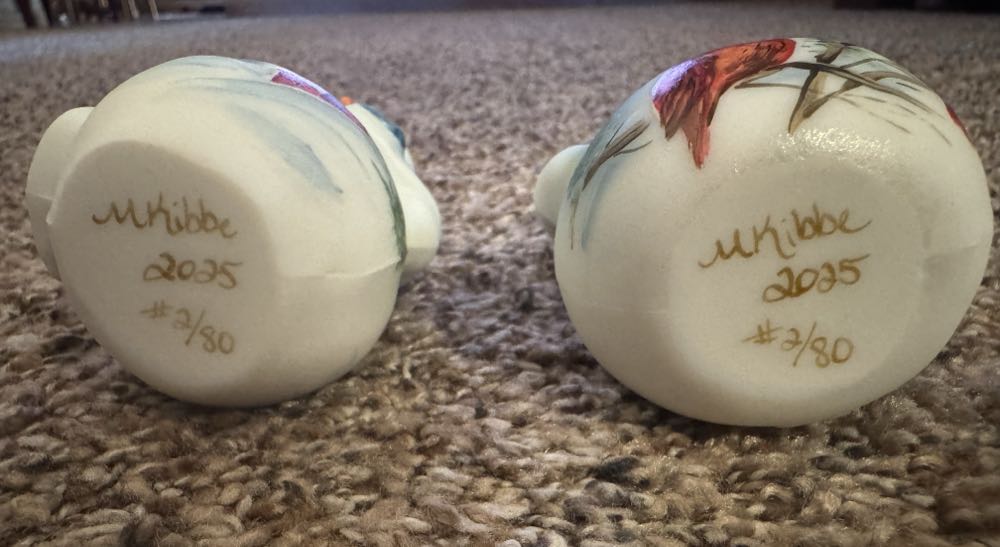 Snowman/Snowlady - Michelle Kibbe art collectible - Main Image 3