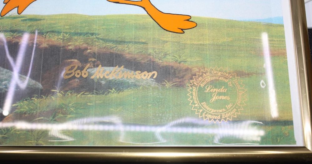 Daffy Duck Sericel 136/500 - Bob McKimson art collectible - Main Image 2