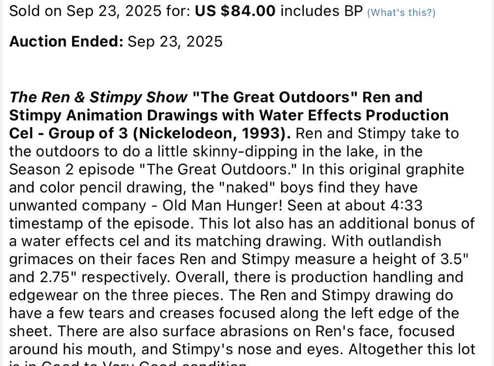 Ren And Stimpy Production Drawing  art collectible - Main Image 2