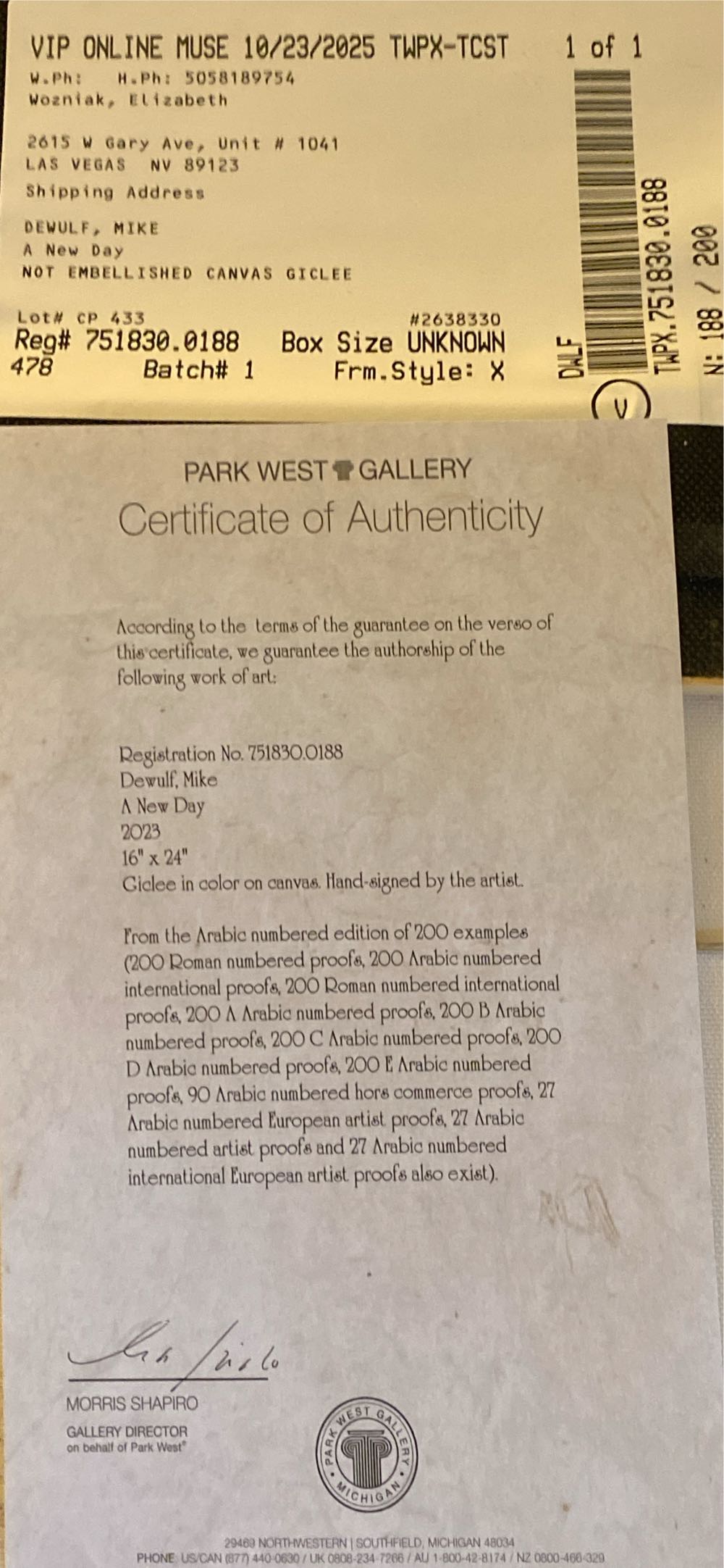 A New Day - Michael DeWulf art collectible - Main Image 3