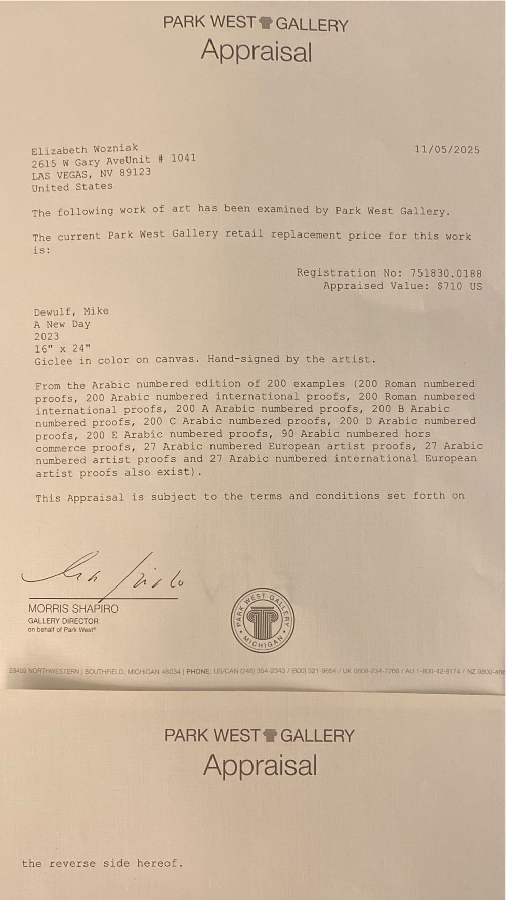 A New Day - Michael DeWulf art collectible - Main Image 4