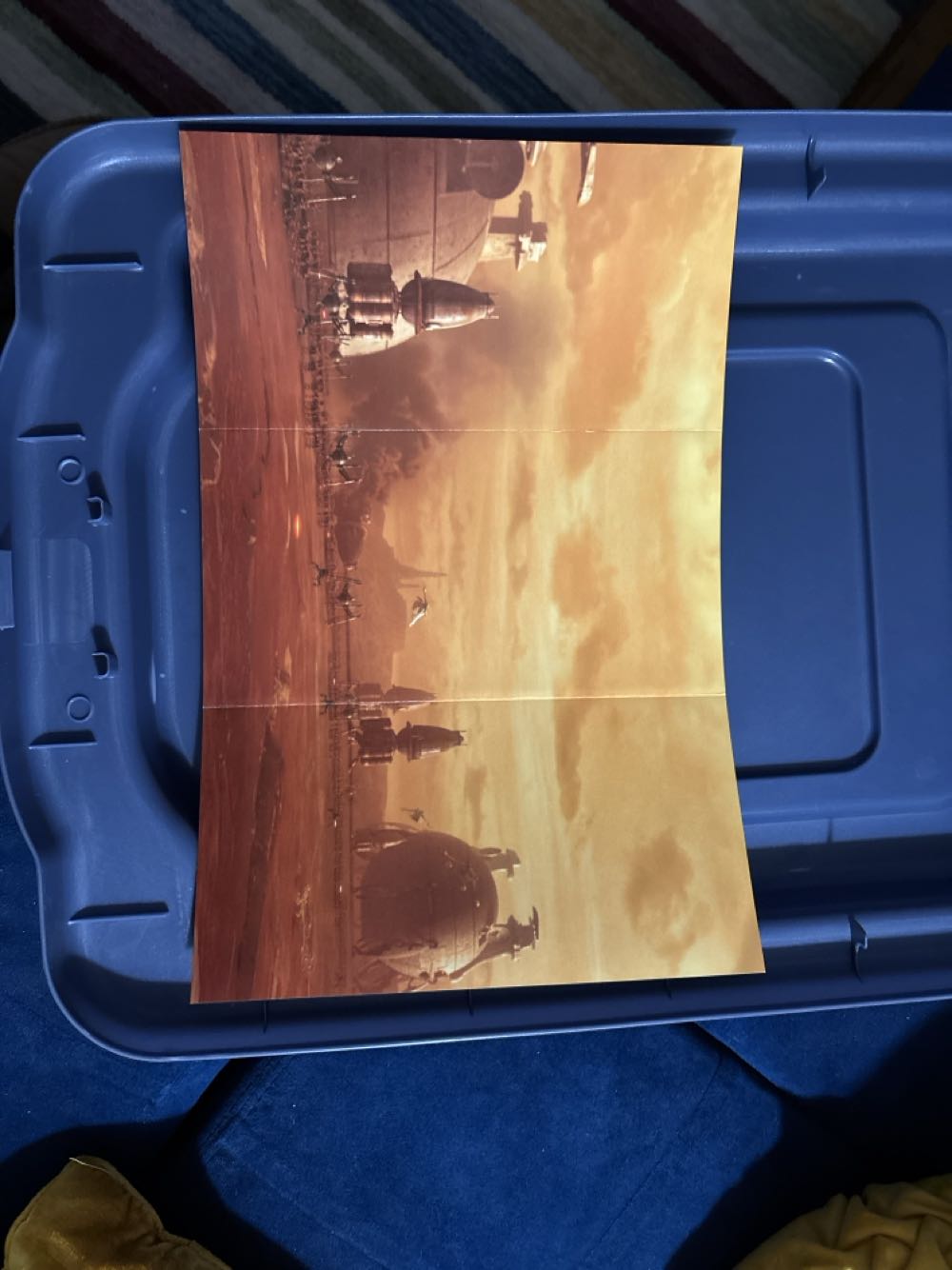 Jabba the Hutt / Tatooine double-sided art print (folded poster)  art collectible - Main Image 2