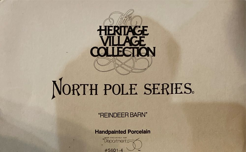 Department 56 Reindeer Barn - North Pole art collectible - Main Image 2