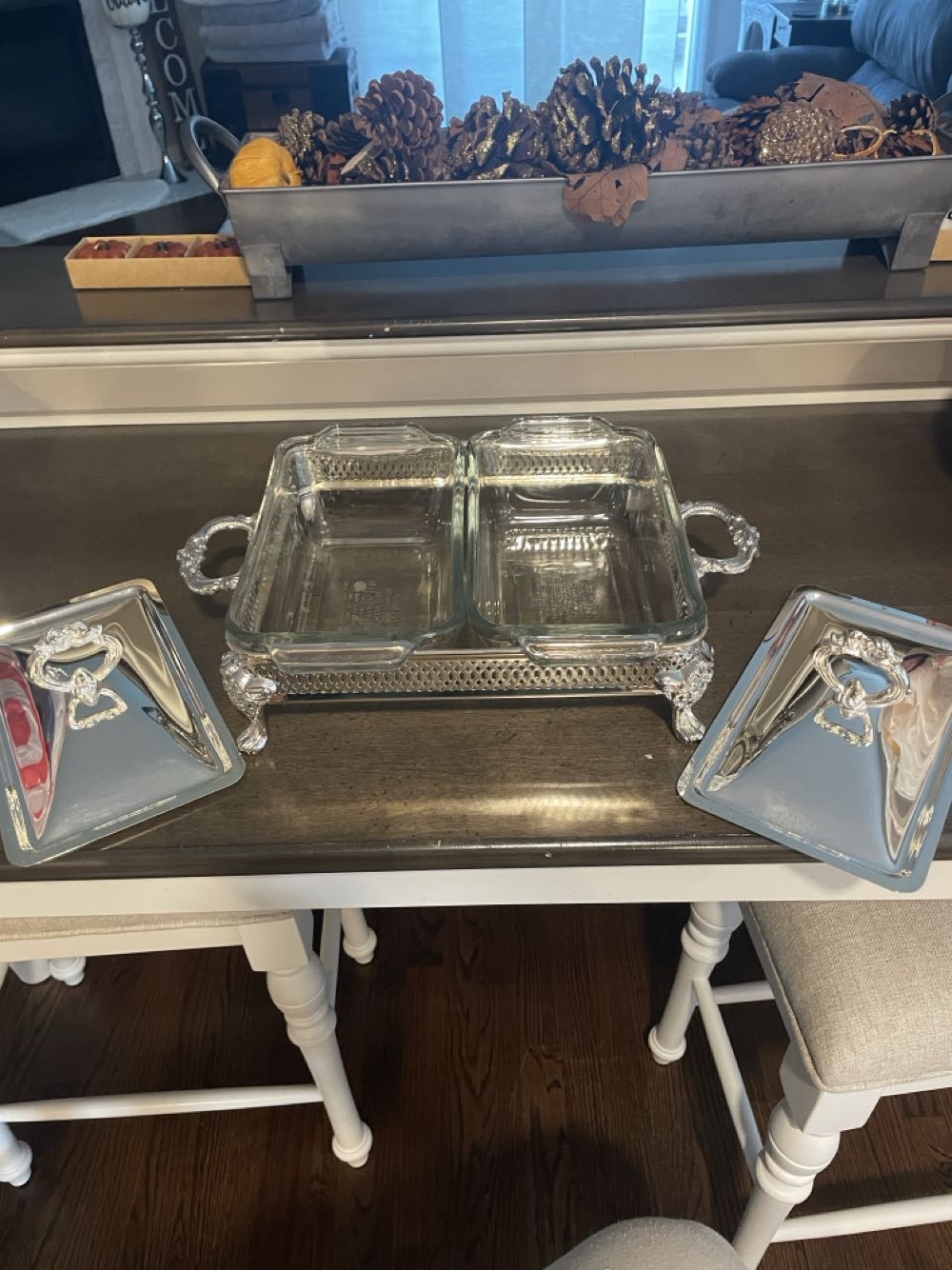 Casserole Holder With Lid & Insert - No Mark art collectible - Main Image 2