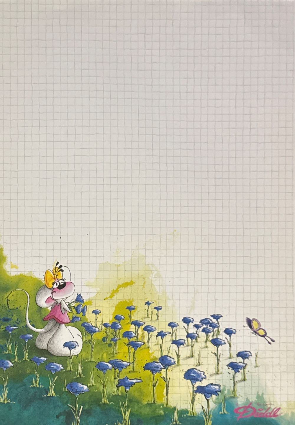 Psylocke Sketch Print