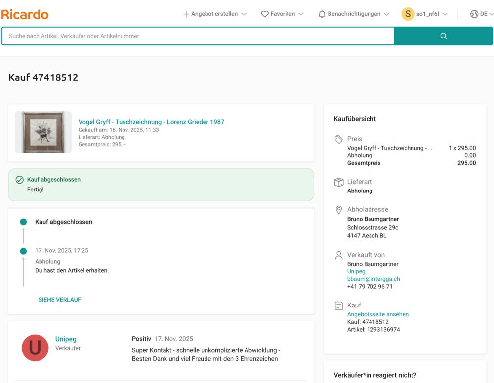 Lorenz Grieder - Lorenz Basel, 1951 Grieder art collectible - Main Image 6